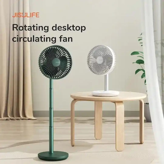 Jisulife Extendable Rotating Desktop Fan Fa13p White