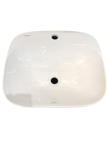 Шкаф за баня Furnibath F61 Cement 7743 с вградена мивка и огледало