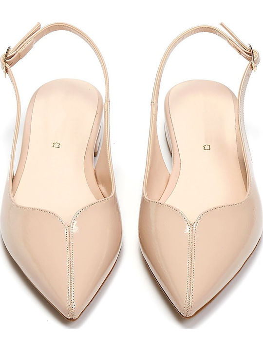 Slingback Ballerinas With strap Pink