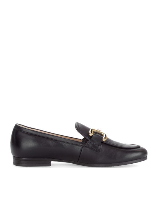 Leder Damen Loafers in Blau Farbe