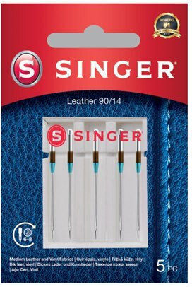 Singer Leather Needle 90/14 5pk
