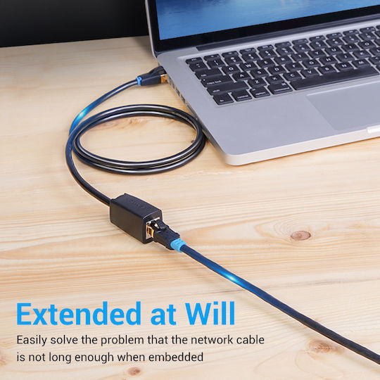 Vention Network Cable Cat8 Sftp M-F Extension 3.0m Black