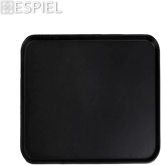 Tria Tria Servierplatte Untiefe Quadrat aus Melamin Schwarze 18x18cm