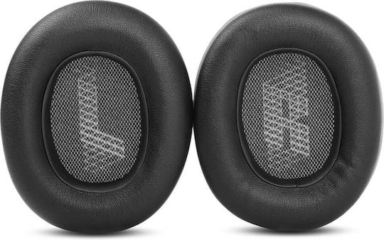Set 2 Perne pentru Urechi Edman Jbl E65bt E65btnc Duet Nc Live 650btnc Live 660btnc 650 750nc V710 Piele Ecologică Neagră