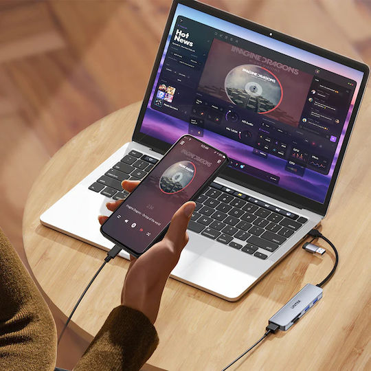 Unitek Hub 3 Θυρών USB 3.1 με σύνδεση USB-A / USB-C Γκρι