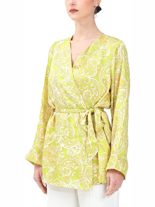 Life Cardigan de damă Ecru, Orange, Green
