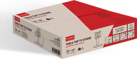 Superior Table Top TV Stand 20x20 40kg Glass Supstv019