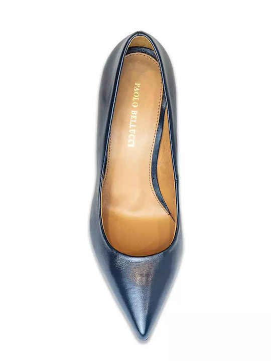 Pumps mit Riemchen Blau