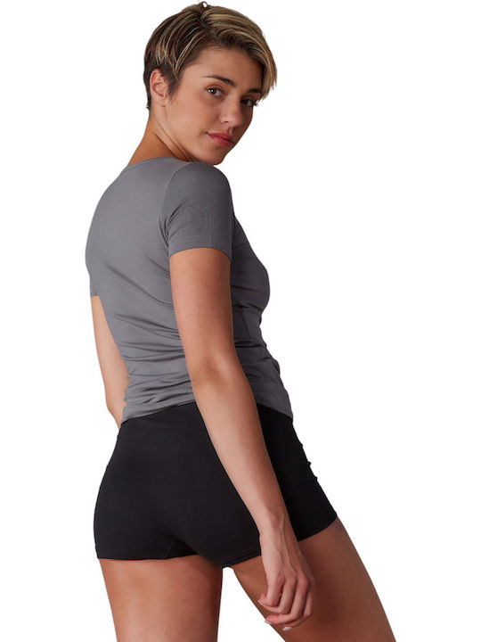 Women's Short Sleeve T-Shirt Charcoal Grey