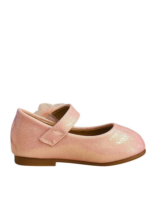 Παιδικές Μπαλαρίνες Anatomisch mit Bügel- und Schleifenverschluss Synthetisches Leder Rosa