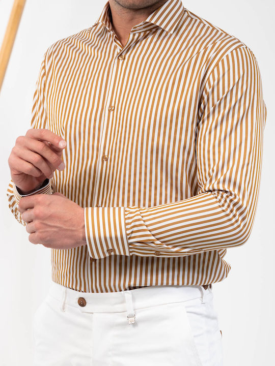 Vittorio Artist Cotton Shirt Beige
