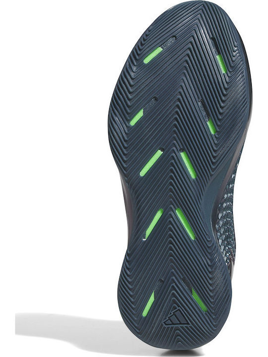 Anthony Edwards 1 Low Pantofi De Baschet Cu Talpă Joasă Arctic Night / Core Black / Screaming Green