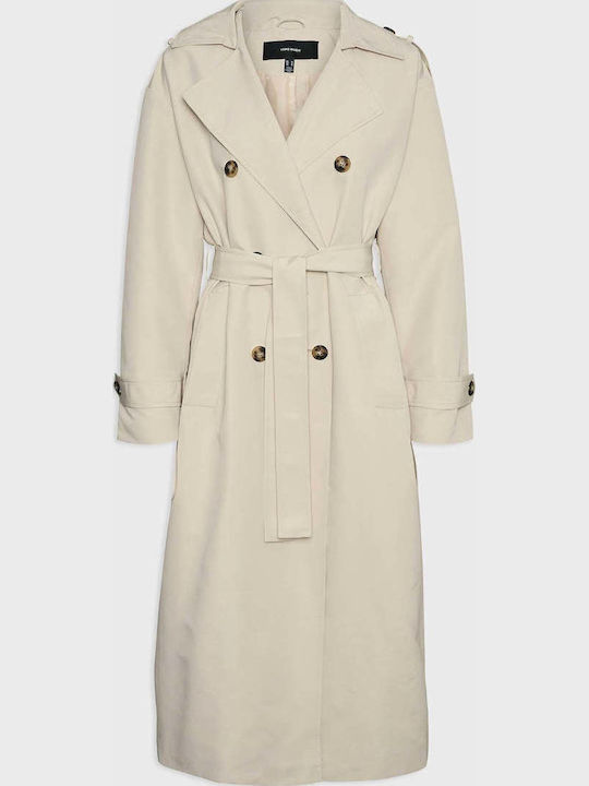 Women's Ecru Trench Coat
