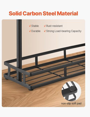 Vevor Metallischer Becherständer 40,2x15x43,5cm Braun