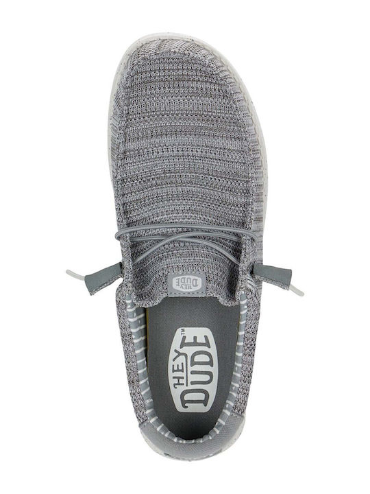 Wally Stretch Sox Ανδρικά Μοκασίνια σε Γκρι Χρώμα
