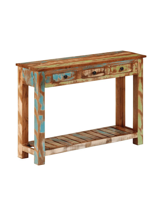 Solid Wood Console Table Coffee L110xW30xH76cm
