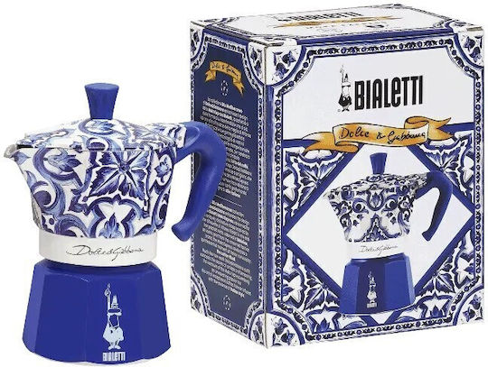 Bialetti Moka Cafetieră Pentru Plită Albastră