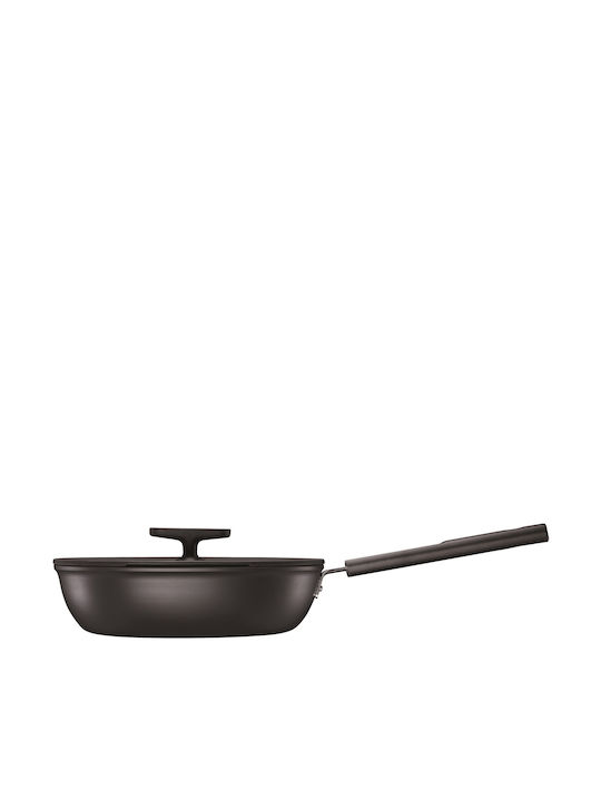 Fiskars Hard Face Pfanne aus Aluminium mit Deckel mit Antihaftbeschichtung 28cm
