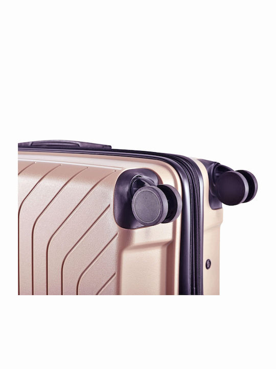 Lavor Βαλίτσες Ταξιδιού Σκληρές Beige με 4 Ρόδες Σετ 3τμχ