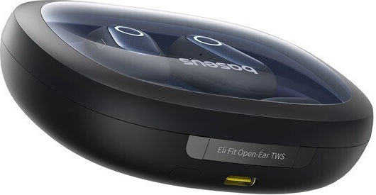 Baseus Eli Sport 1 PM20A Open Ear Bluetooth Handsfree Earphones with Sweat Resistance and Charging Case Cosmic Black