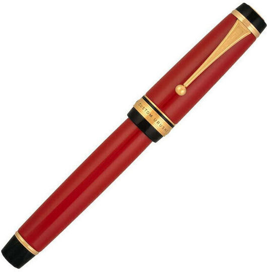 18κ Custom Urushi Писалка за Писане Fine Червен с Червено Мастило