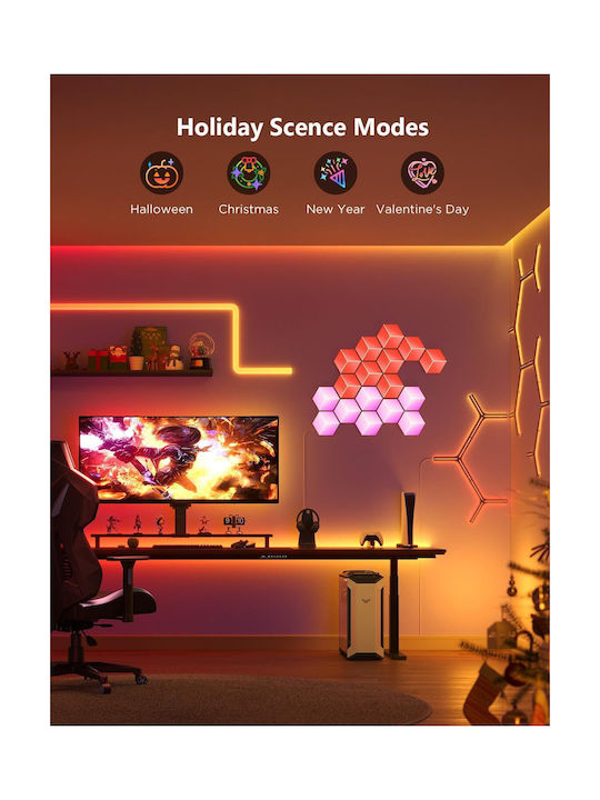 Govee Gaming Wall Glide Hexa Pro Light Panels 10pack H6066