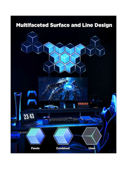 Govee Gaming Wall Glide Hexa Ultra Light Panels 7pcs Eu H606a