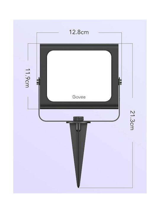 Govee Außen LED RGBICWW Smarte Flutlicht 4er Pack H7060
