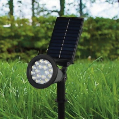 Rexer Outdoor Multicolor Rgbw Ip65 Led Solar Spotlight Spike 1