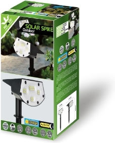 Rexer Outdoor Alb Natural Ip65 Spot de lumină solară cu LED cu Țepușă 200