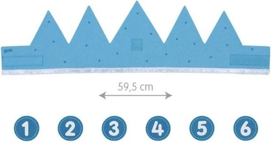 Blue Birthday Crown Goki 60680