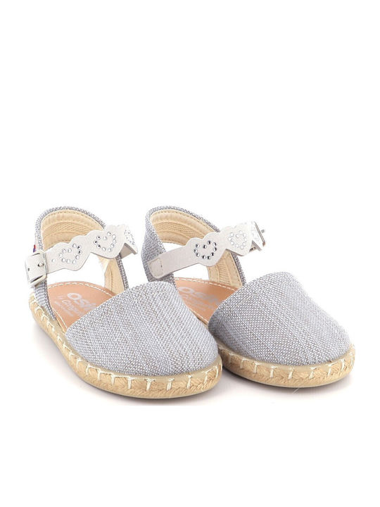 Espadrile pentru copii fată Conguitos culoare argintie Ossh145076s