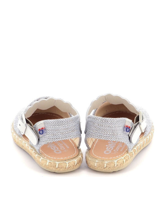 Espadrile pentru copii fată Conguitos culoare argintie Ossh145076s