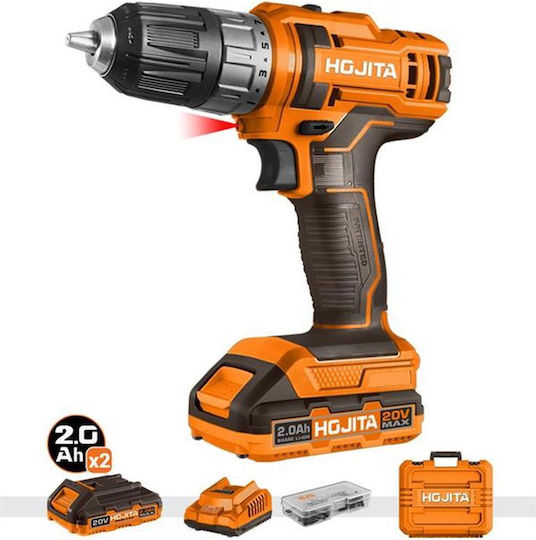 Hojita Mașină de Găurit cu Baterie 20V 2x2Ah