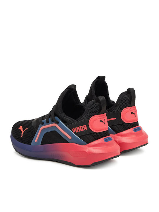 Enzo 5 Kids Sports Shoes Running with Laces Black