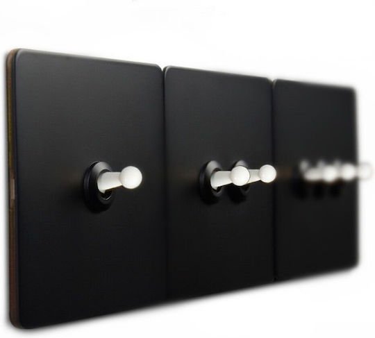 Luxtoggle Metal Switch Vichema 1gang 2way 10a Black