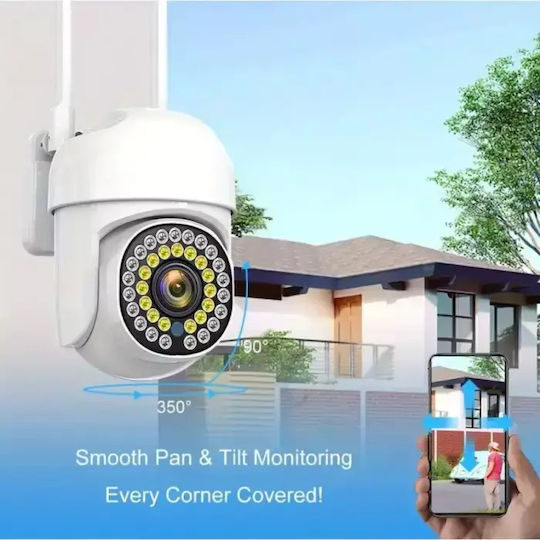 Jortan Jortan IP Surveillance Camera Wi-Fi Full HD 1080p Waterproof with Two-Way Communication and Lens 3.6mm