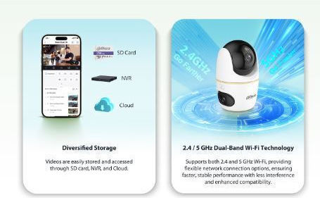 Dahua 1.0.01.04.43852 IP Surveillance Camera Full HD+ 3MP with Two-Way Communication and Lens 3.6mm