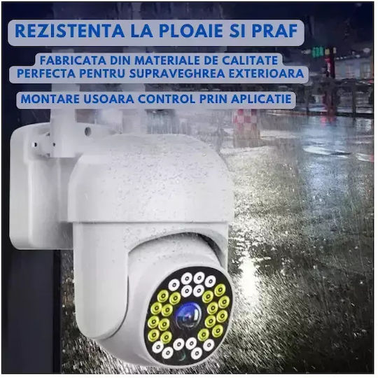Jortan Jortan IP Surveillance Camera Wi-Fi Full HD 1080p Waterproof with Two-Way Communication and Lens 3.6mm