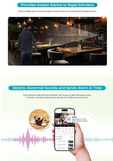 Dahua H5D-5F IP Surveillance Camera Wi-Fi Full HD+ 5MP with Two-Way Communication and Lens 3.6mm