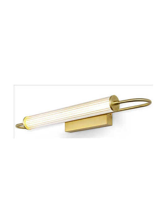 Panafan Modern Leuchte Badezimmer mit Integrierter LED und Warmweißes Licht Gold 60x19x6cm