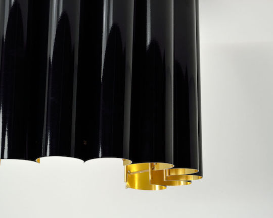 Veis Leuchte Wand mit Fassung E14 Schwarz 34x25x18cm