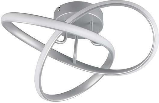 Trio Lighting Πλαφονιέρα Οροφής 40εκ. Γκρι με Ενσωματωμένο LED