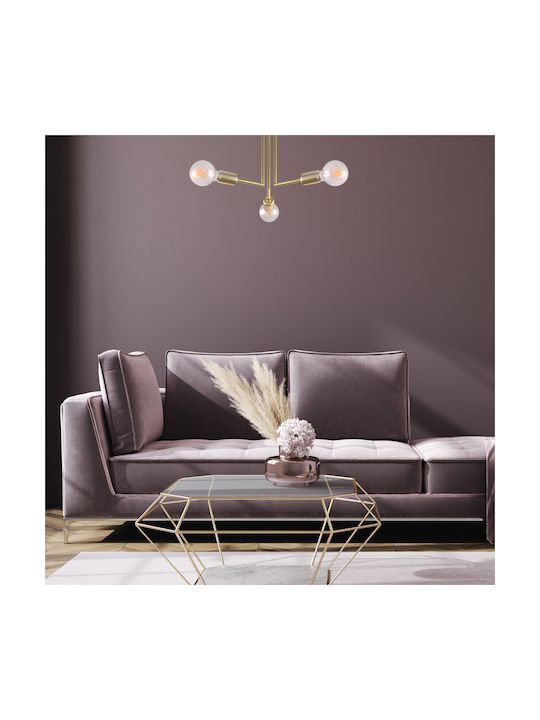 Agora Lighting Plafonieră de Tavan 49buc Aurie cu Soclu E27