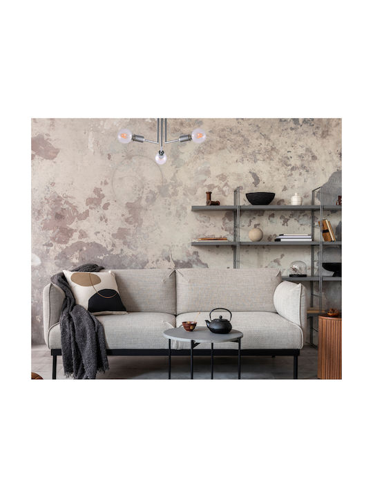 Agora Lighting Deckenleuchte 49cm Silber mit Fassung E27