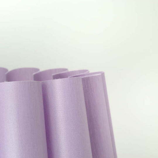 Veis Настолна лампа за Цокъл E27 с Lilac Абажур и Бяла Основа
