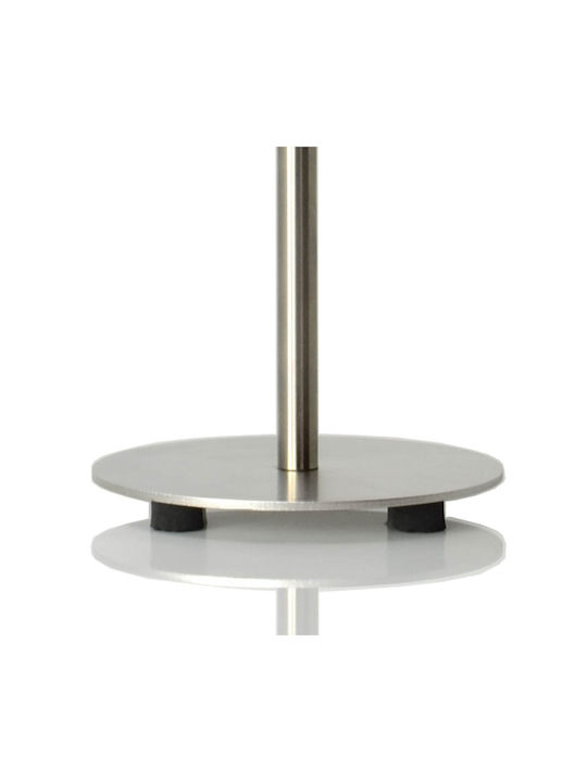 Veis Metal Table Lamp for Socket E14 with Blue Shade and Silver Base
