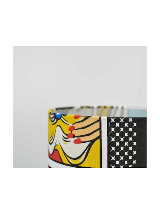 Veis Fabric Table Lamp for Socket E14 with Shade and White Base