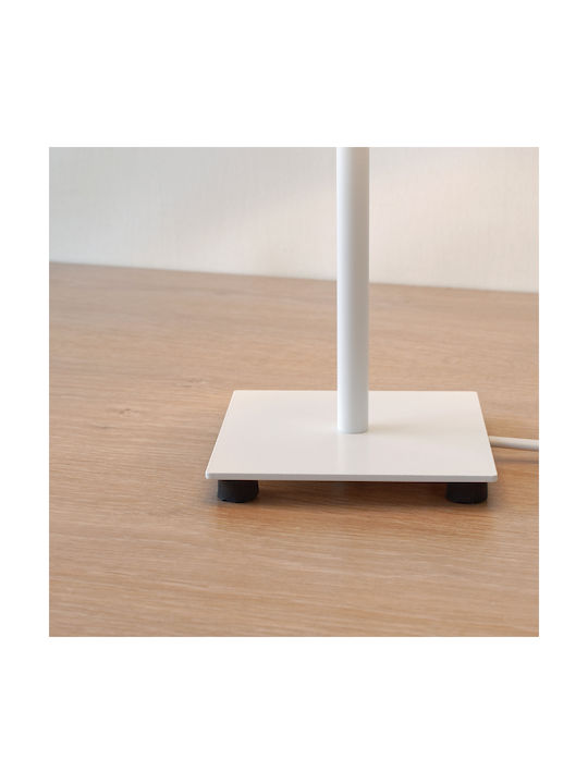 Veis Fabric Table Lamp for Socket E14 with Shade and White Base