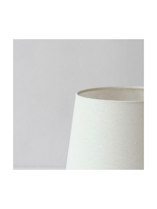 Veis Fabric Table Lamp for Socket E14 with White Shade and Base